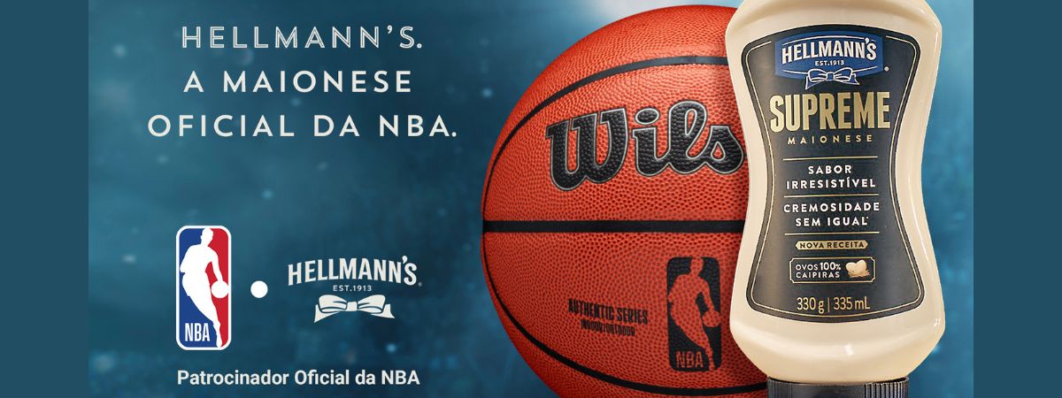 Hellmann’s se torna a marca de maionese e molhos oficial da NBA no Brasil