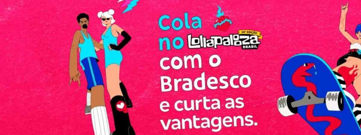 Bradesco agita Lollapalooza Brasil 2023 