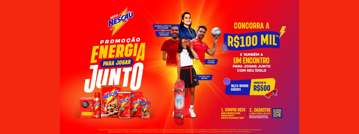 NESCAU lança promoção “Energia para Jogar Junto”