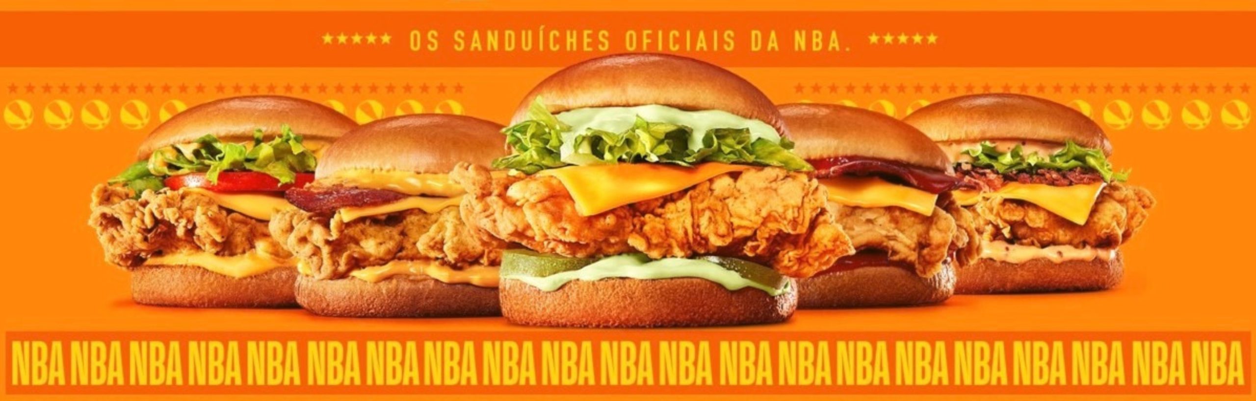 POPEYES lança sanduíches inspirados nos times da NBA
