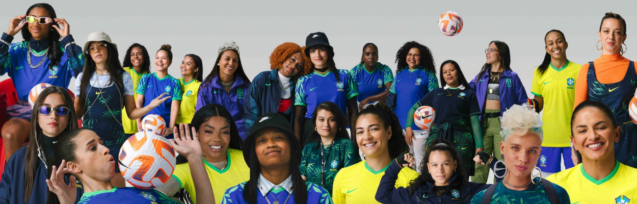 Nova coleção da Nike inspira mulheres a jogarem futebol