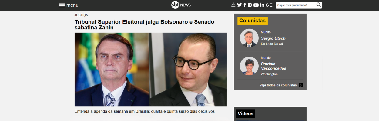 SBT News é eleito veículo mais confiável do Brasil