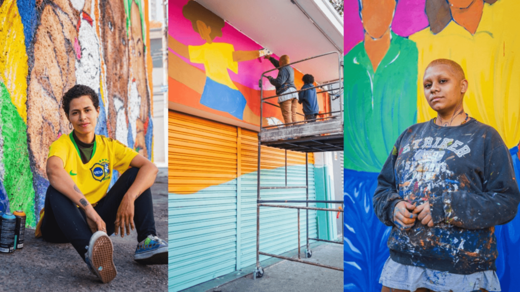 Rappi resgata história do futebol feminino brasileiro em HQs grafitadas nas lojas