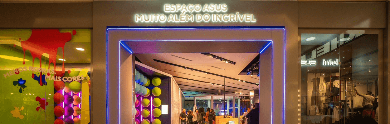 ASUS instala pop-up store com experiências imersivas no Shopping Bourbon São Paulo
