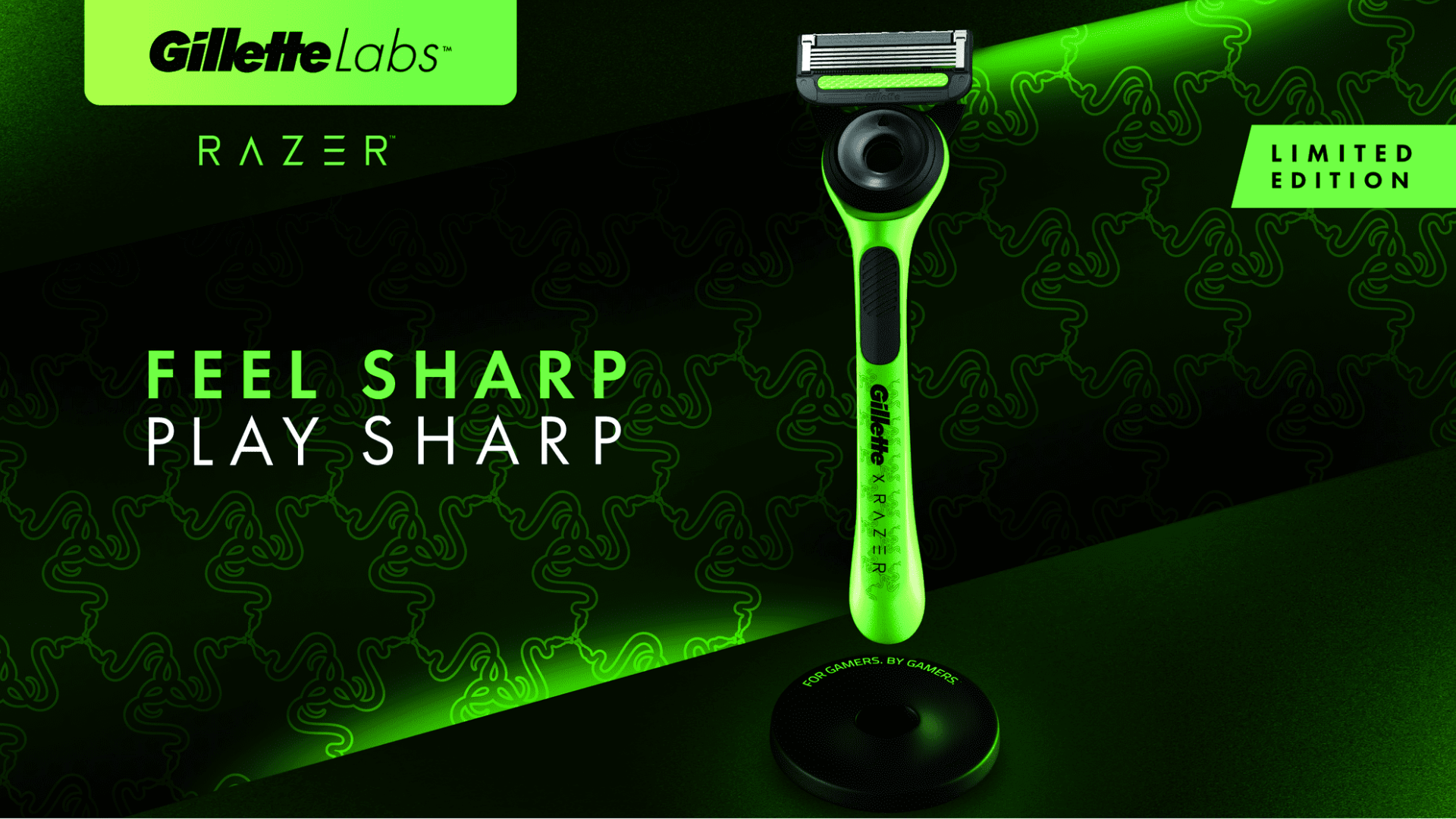 Em collab, Gillette e Razer apresentam aparelho de barbear com design exclusivo
