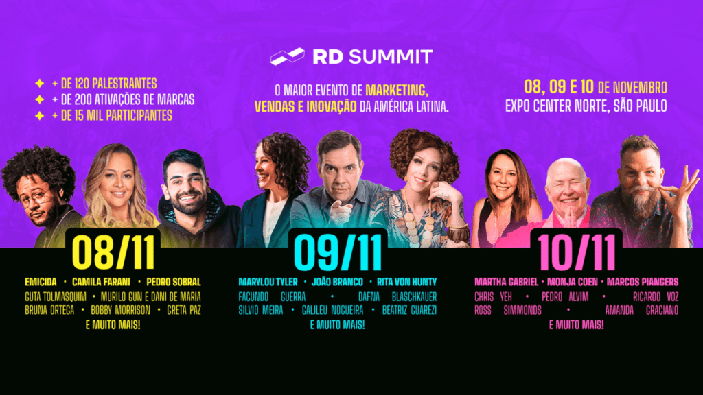 Maior Business Festival do Brasil, RD Summit 2023 será realizado em SP