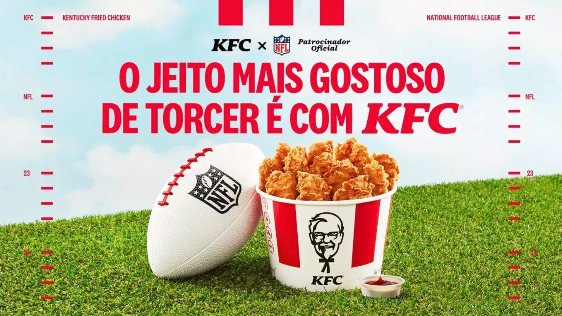 KFC reforça presença no Brasil com patrocínio exclusivo à NFL