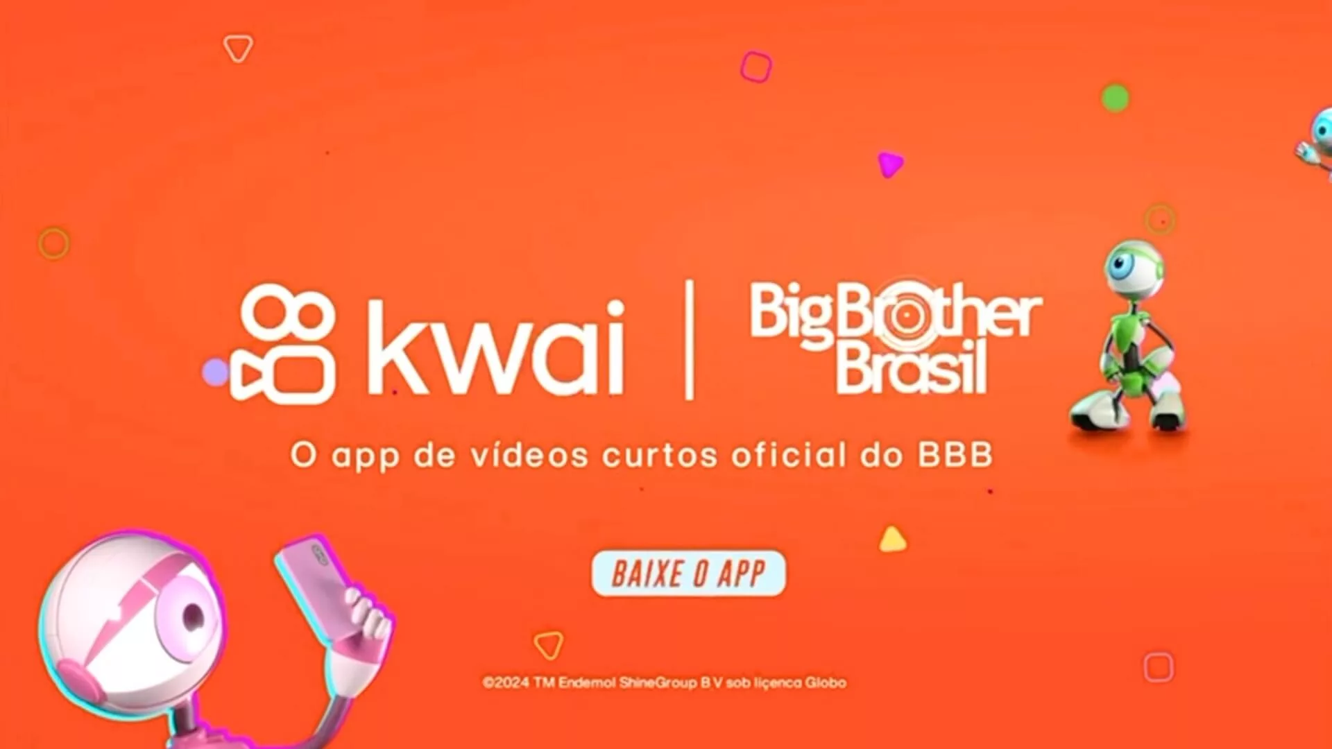 Parceiro oficial do BBB 24, Kwai lança aba exclusiva para conteúdos do reality