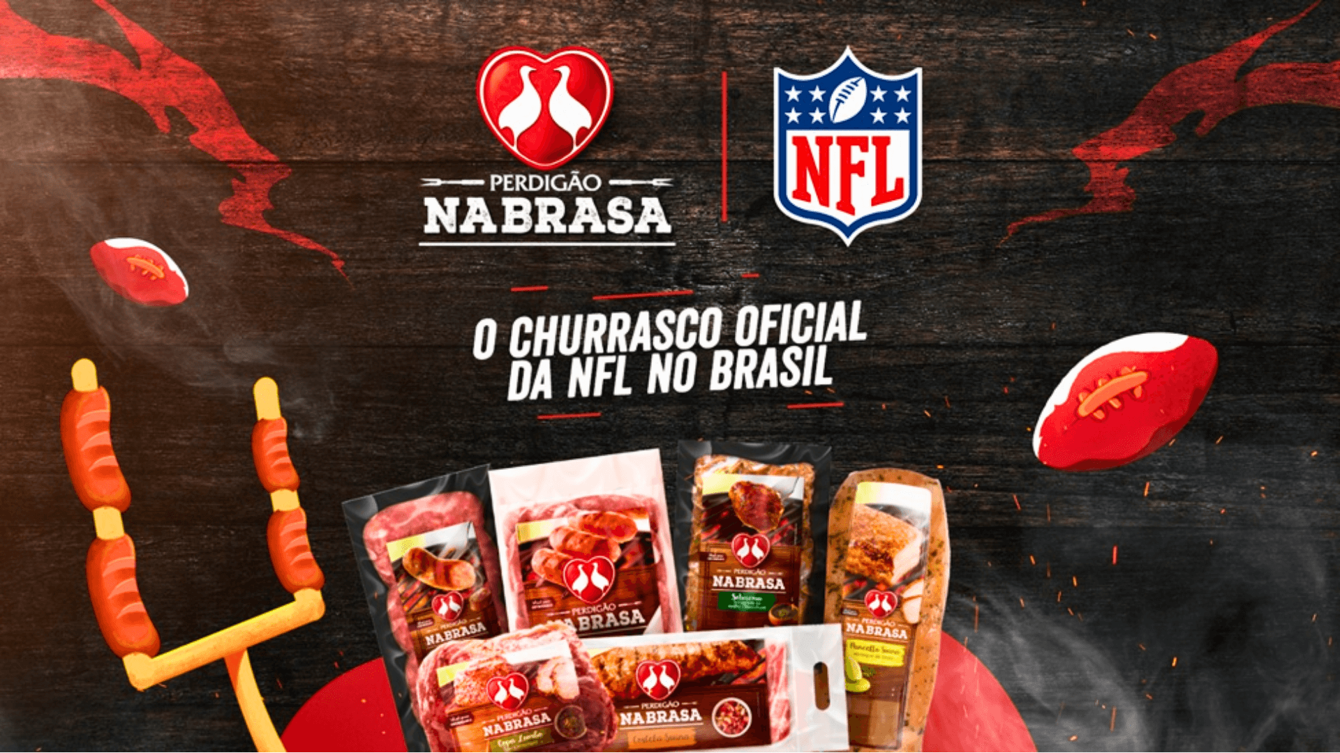 Perdigão observa interesse por lanches e churrasco durante os jogos da NFL no Brasil