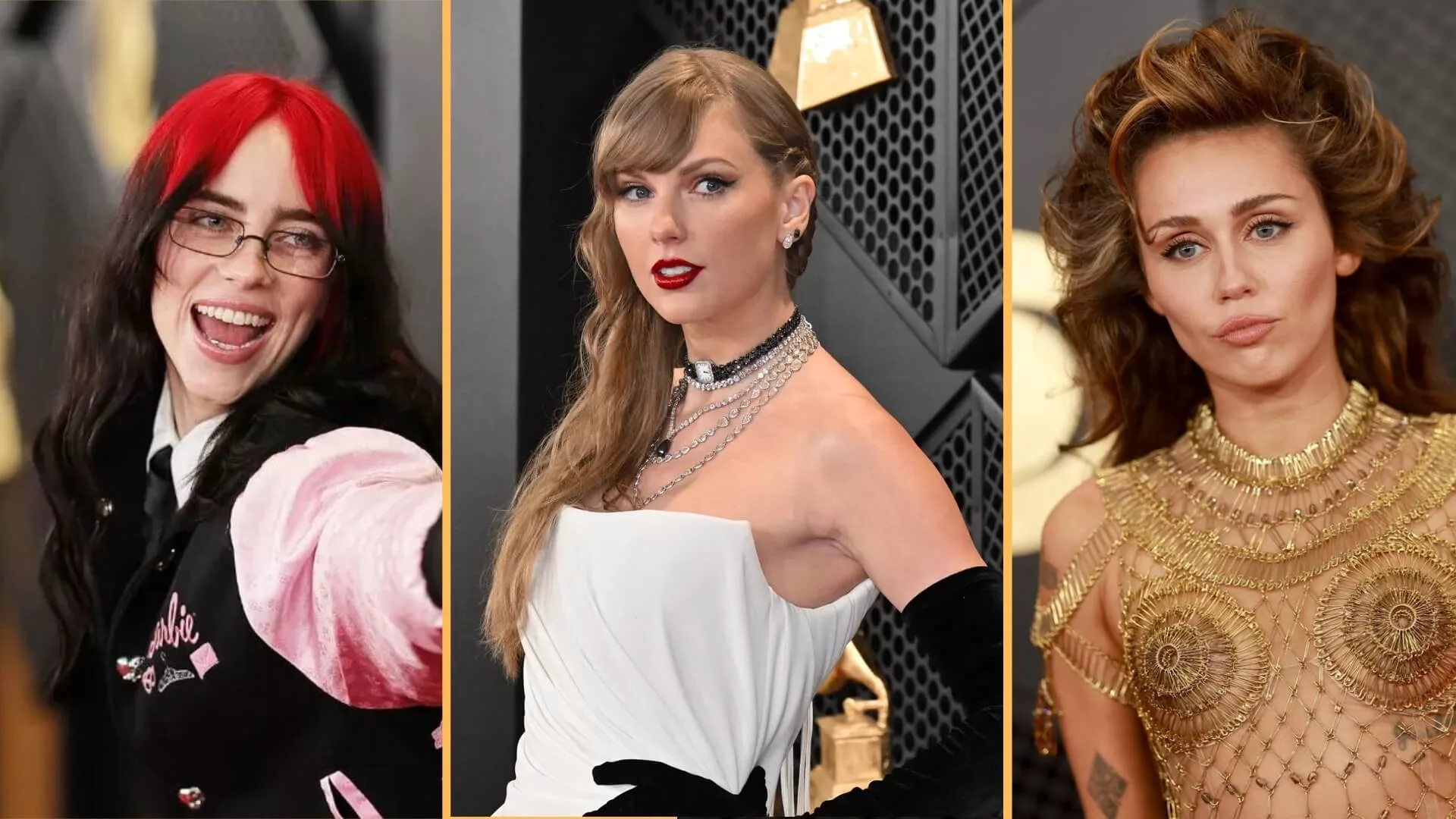 Taylor Swift, Billie Eilish e Miley Cyrus dominam o Grammy Awards