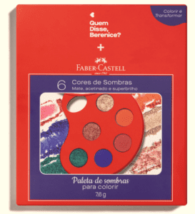 Paleta de Sombras para Colorir Quem Disse, Berenice? e Faber-Castell 7,6 g – Preço sugerido: R＄ 99,90