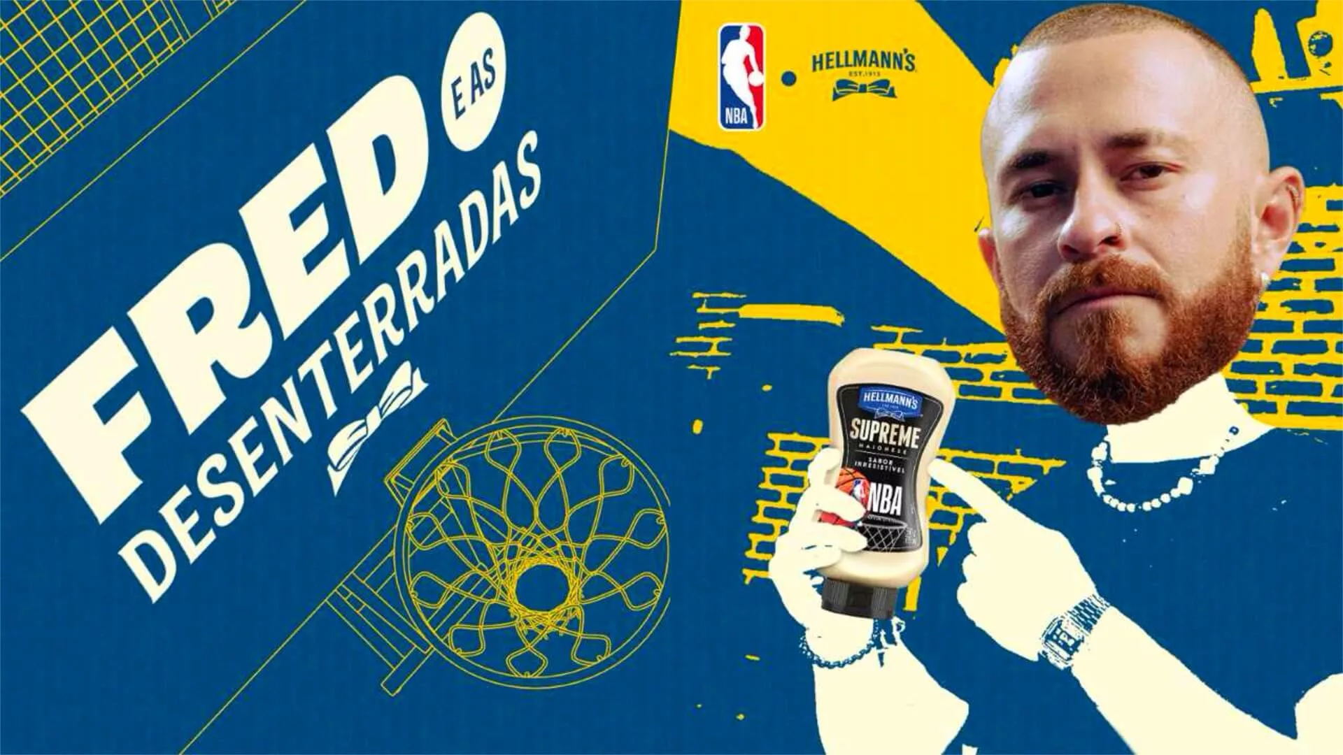 Hellmann’s e NBA “viajam na maionese” com Fred