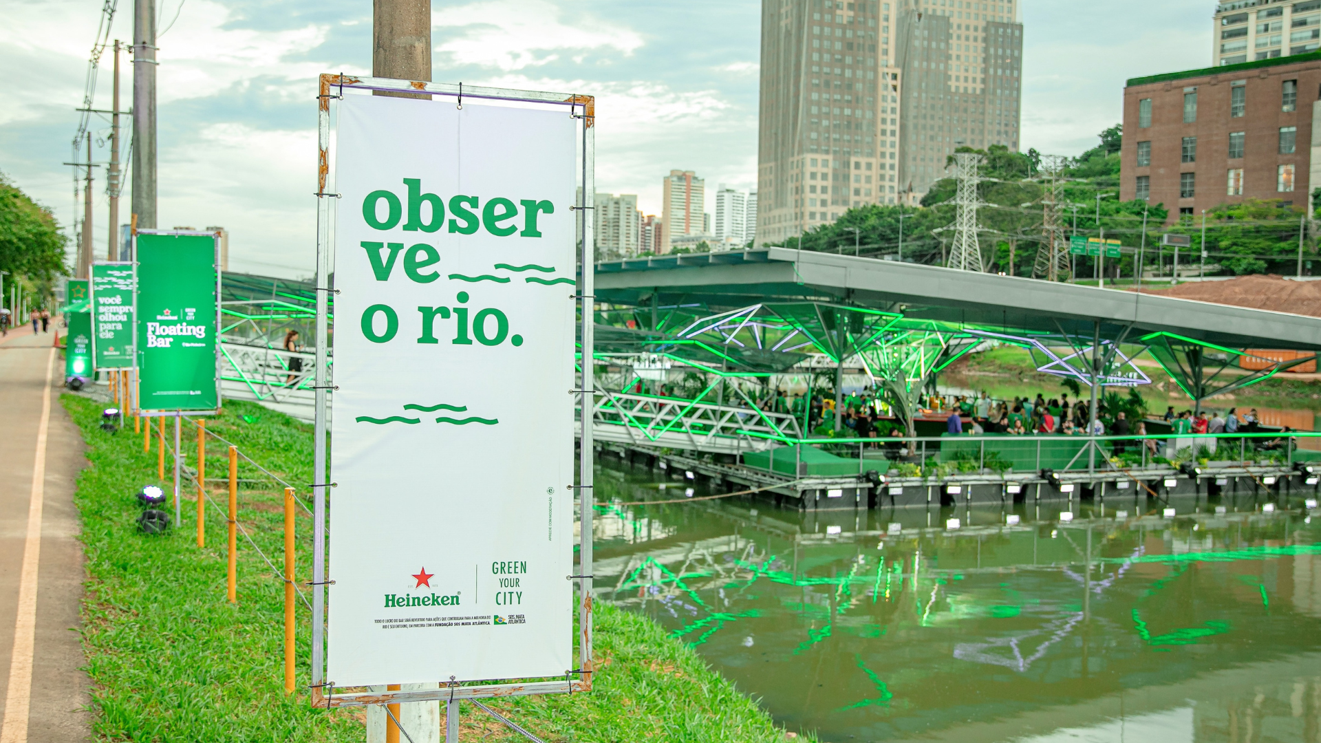 Heineken e SOS Mata Atlântica prorrogam inscrições de edital para despoluir rio Pinheiros