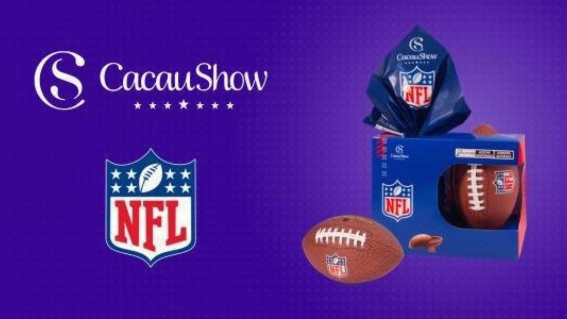 Cacau Show e NFL anunciam parceria de licenciamento