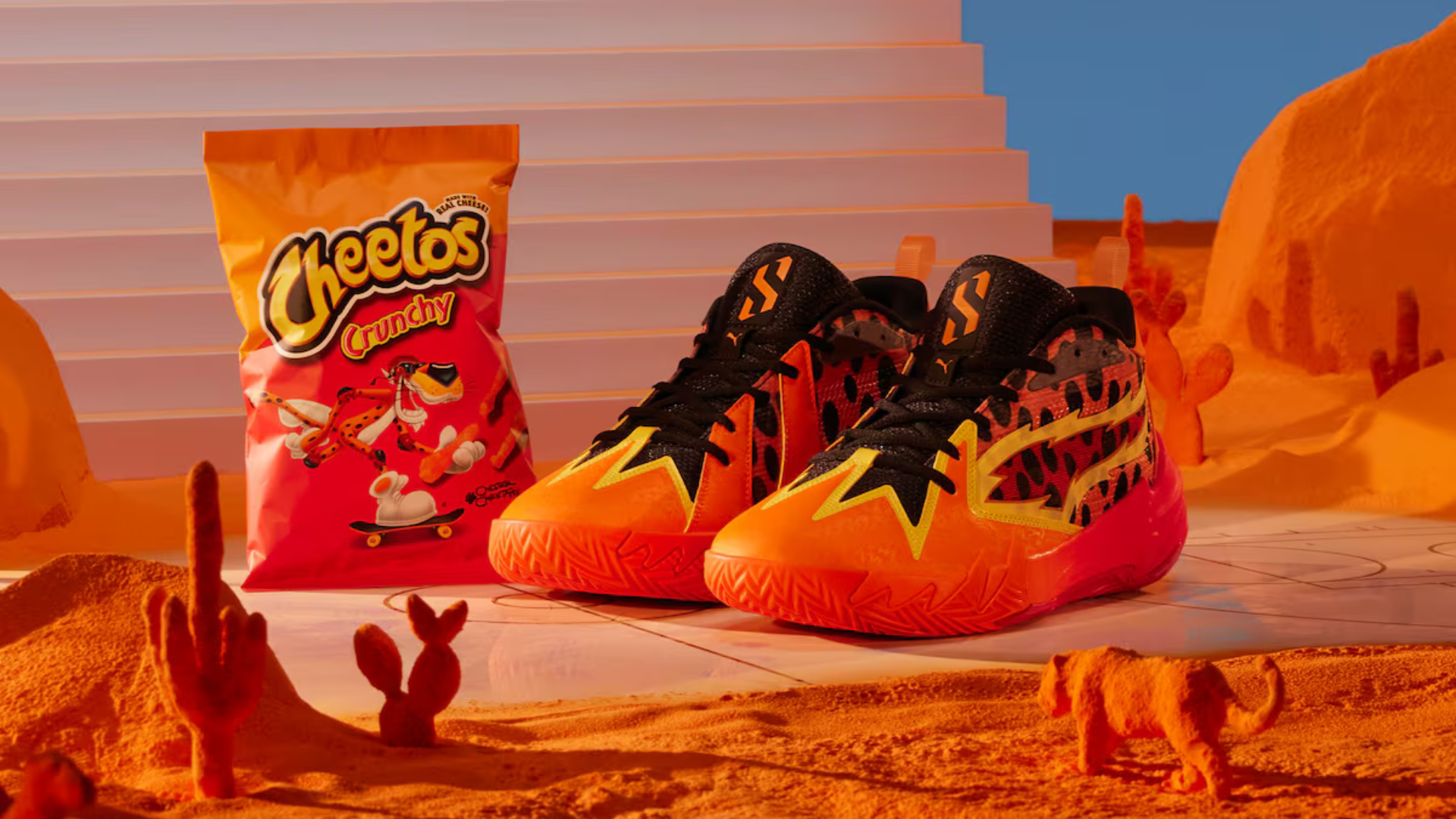 PUMA e Cheetos lançam coleção ‘Scoot Zeros x Cheetos’, assinada por Scoot Henderson