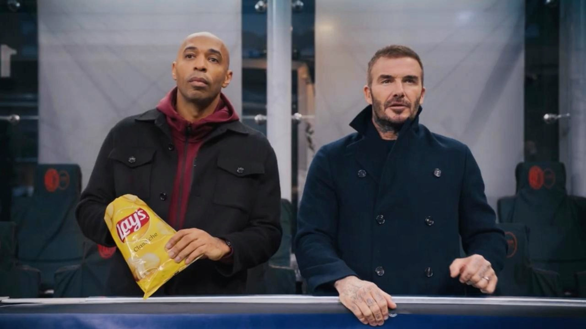 David Beckham e Thierry Henry estrelam campanha da Lay's para UEFA Champions League
