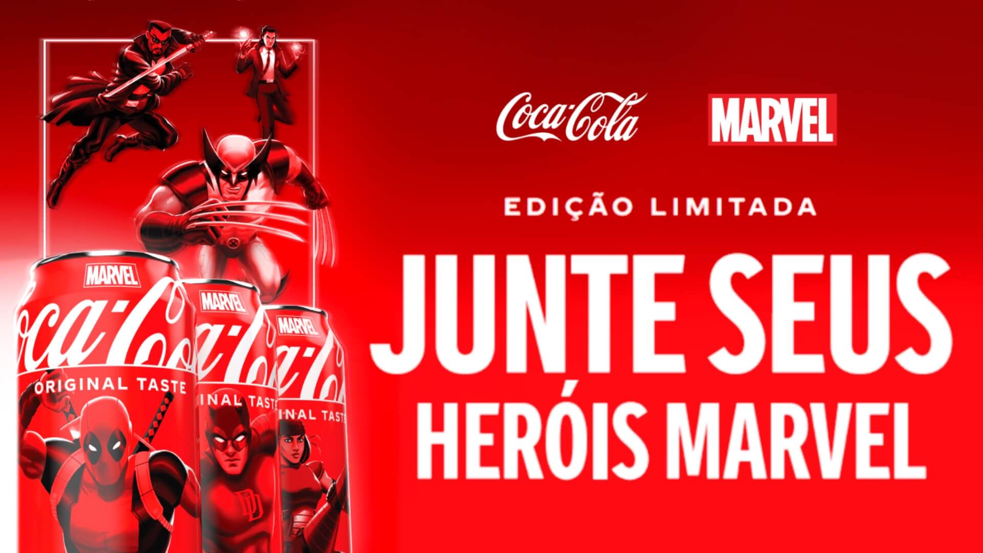 Coca-Cola e Disney lançam coleção de latas e garrafas com personagens do Universo Marvel