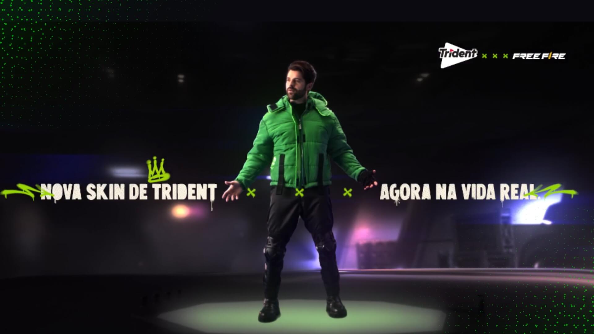 Do virtual para o real: Trident lança jaqueta inspirada em skin de Alok no Free Fire