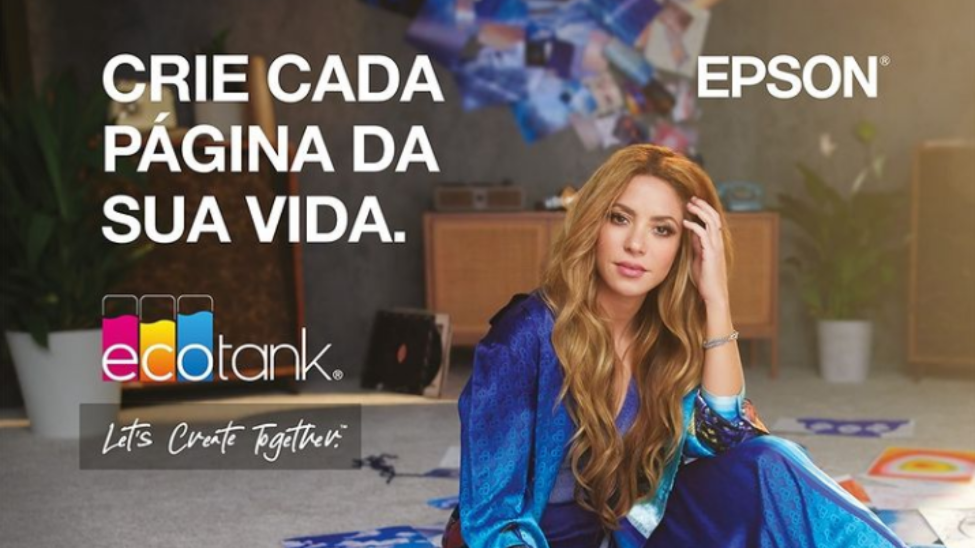 Com campanha 360°, Epson leva Shakira para SP e RJ destacando novo momento da marca