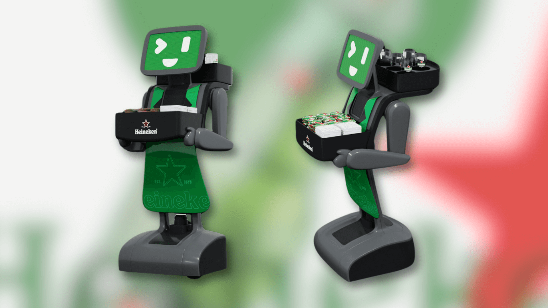 Heineken lança Hei, o robô auxiliar de garçom programado com inteligência amigável