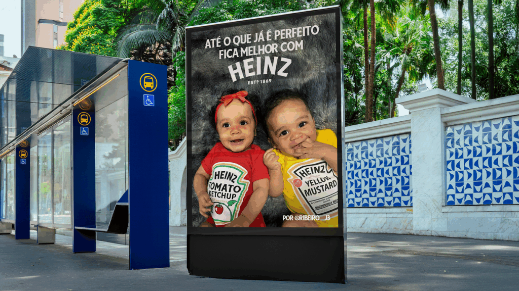 Bebês vestidos de Heinz protagonizam campanha de Dia das Mães